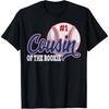 Cousin Of The Rookie Baseball 1st Birthday Baseball Theme T-Shirt(1)
