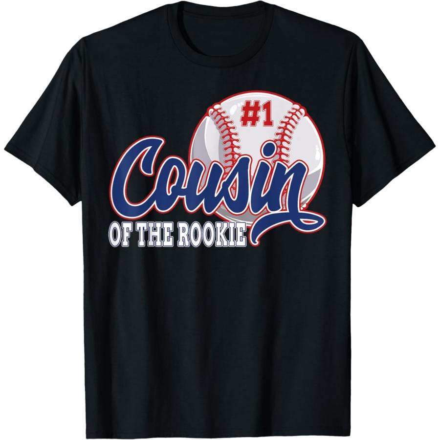 Cousin Of The Rookie Baseball 1st Birthday Baseball Theme T-Shirt(1) S