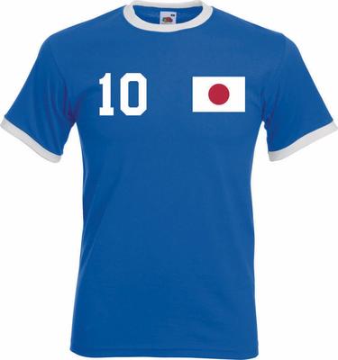 T-Shirt da Uomo Youth Designz Giappone con NOME + NUMERO DESIDERATO Maglia Coppa del Mondo Asia Divertente