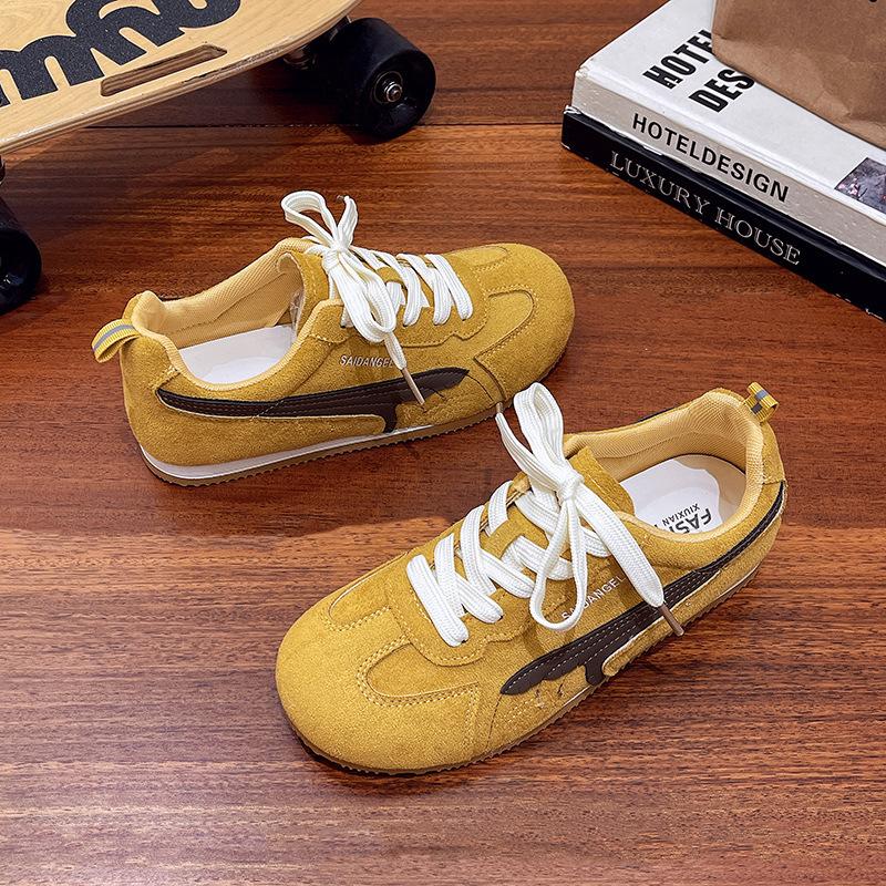 Comfortable German Training Shoes Forrest Gump Shoes Little White Shoes Women's 2025 New Korean Version Casual Board Shoes Flat Student Sports Sho