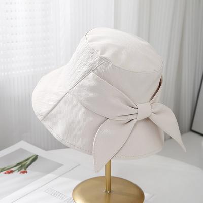 Spring Summer Hats For Women Women's Bucket Hat Big Bow Korean Style Fashion Simple Fisherman Cap Travel Sunscreen 2025 New