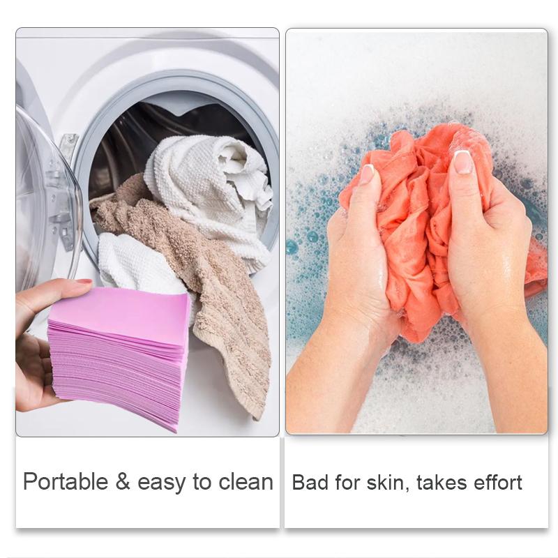 30 szt. Tabletki do prania silne odkażanie detergent do prania w arkuszu bielizna detergent do czyszczenia ubrań papier bąbelkowy do prania