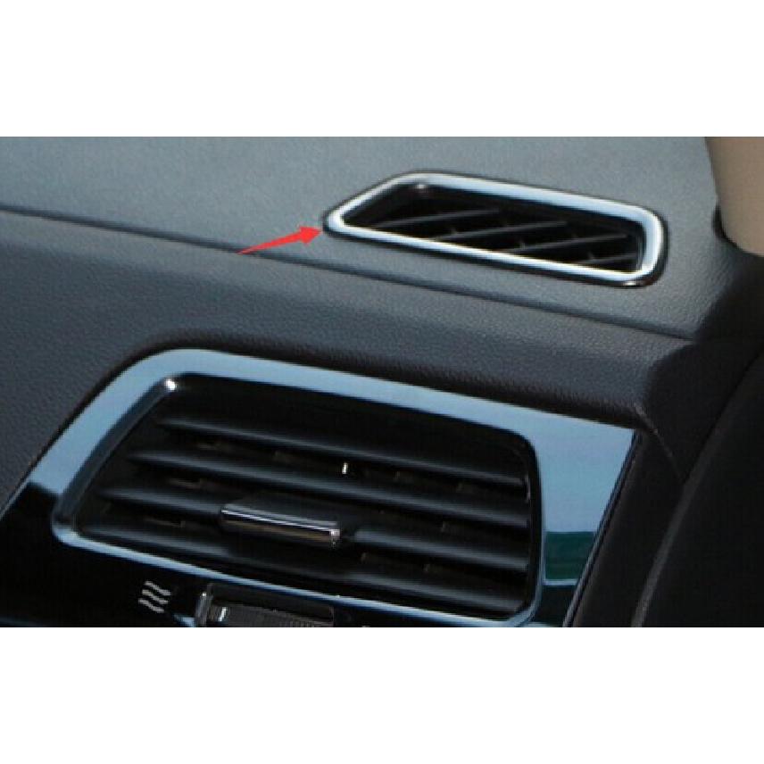 For Honda CRV CR~V 2012~2016 Glossy Black Steel Dash L&R AC Air Outlet Vent Trim