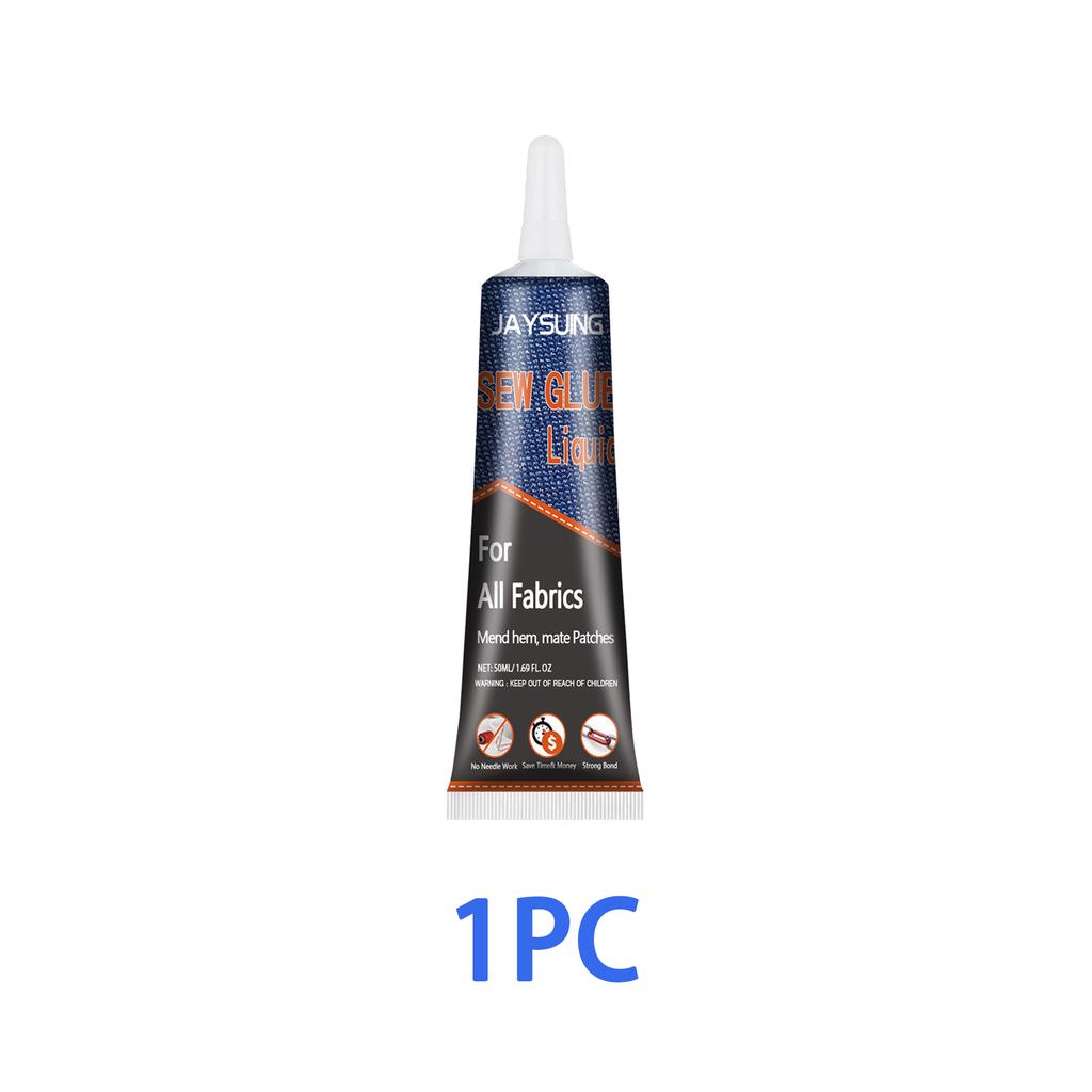 1-5PCS 50ml Multi-Clothing Repair Glue No Sew Fast Tack Cloth Glue Fabric Adhesives Liquid Sewing Solution Kit