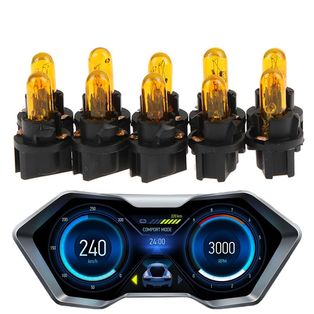 Car T5 Bulbs | 10 Pcs Car Interior Dash Board Socket LED Bulbs |