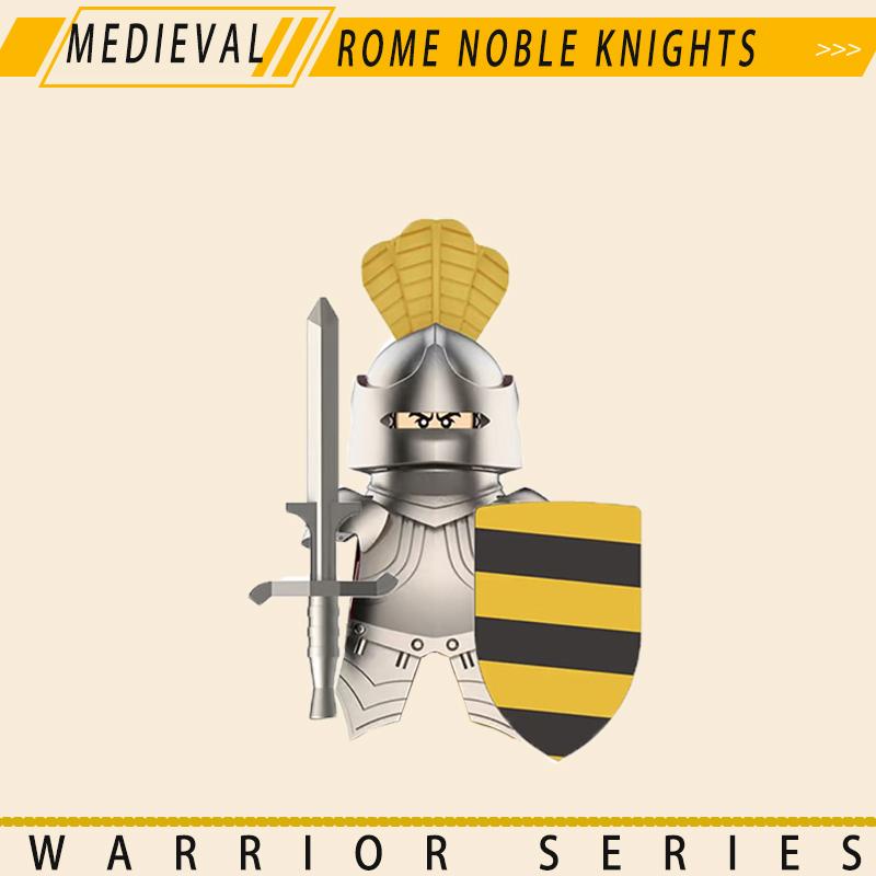 Medieval Military Knights Series Building Blocks Castle Army Soldier Figures Shield Sword Accessories Warrior Bricks Gifts Toys