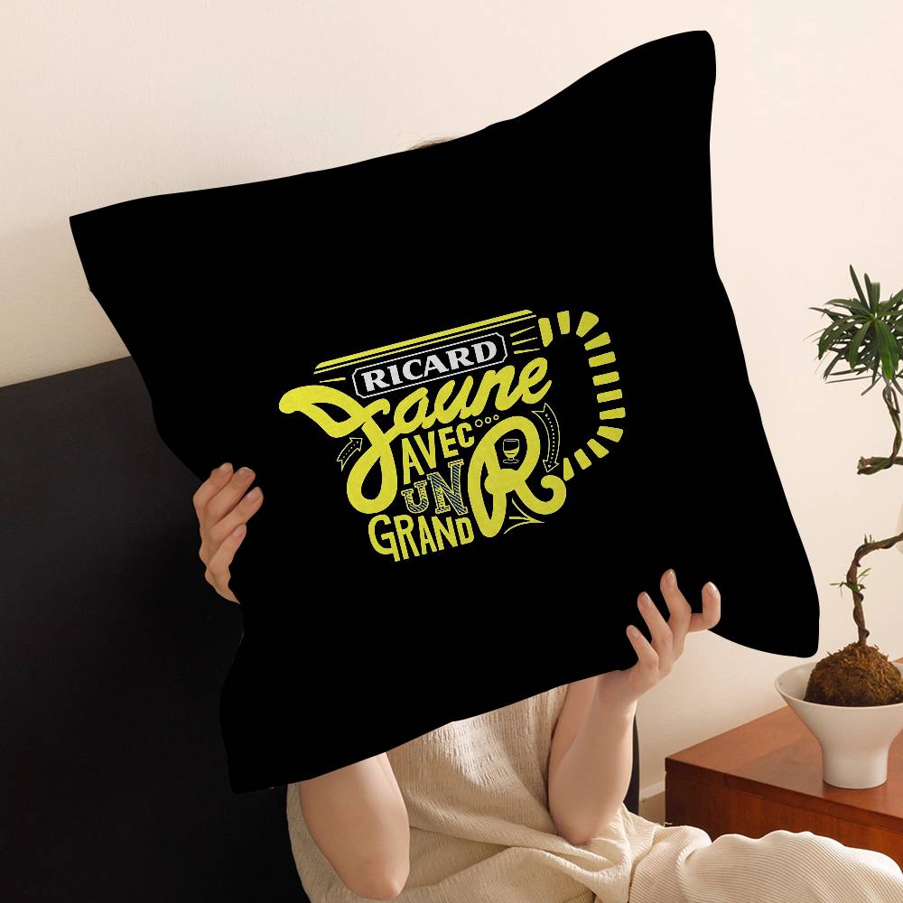 R-Ricards Logo Cushion Cover Decorative Pillow Sofa Home Decor Case Pillow Cases