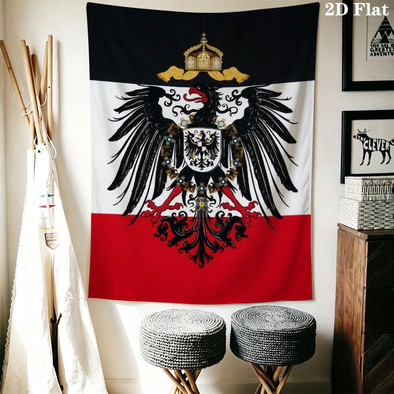 German Empire Wall Tapestry Aesthetic Wall Hanging Printed Fabric Blanket Decorative Tapestries for Bedroom Living Room Home Decor