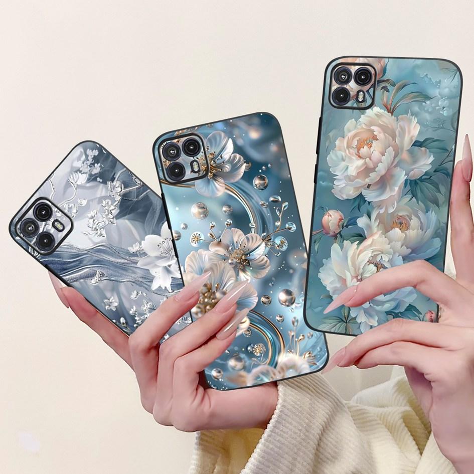 For Motorola Moto G50 Case XT2137-1 XT2137-2 Cover Cute Cat Flower Cartoon TPU Back Shell For Motorola Moto G50 5G XT2149-1 Capa