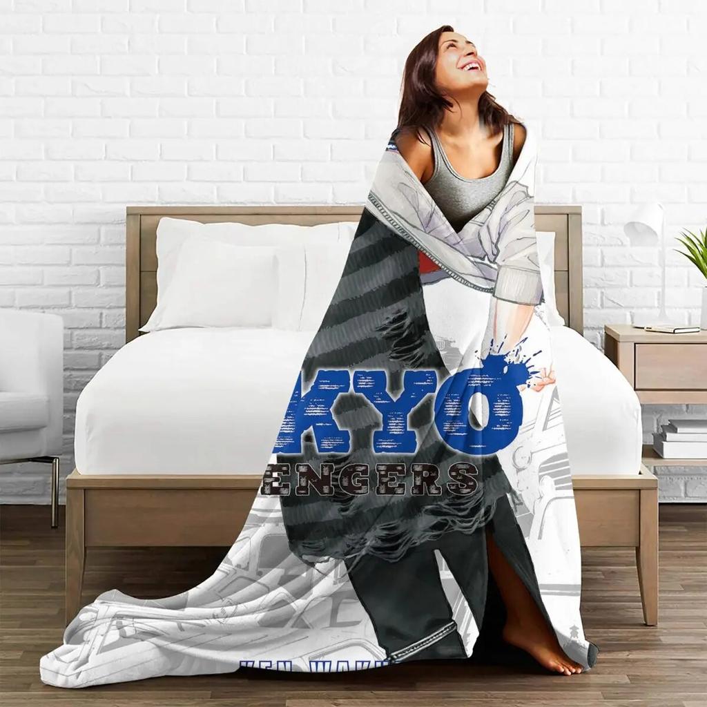 Κάλυμμα κουβέρτας Tokyo Revengers Baji Keisuke Φανελένιο Ιαπωνικό Κλασικό Anime Ζεστές κουβέρτες για καναπέ αυτοκινήτου Πάπλωμα κρεβατοκάμαρας