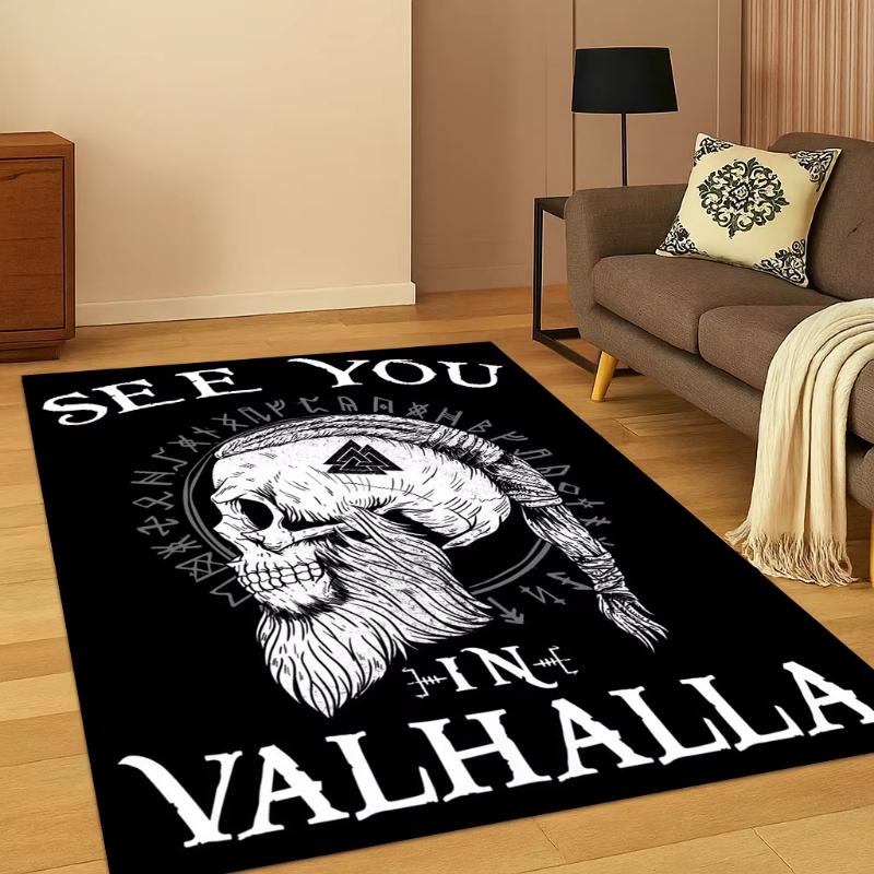 Odin Norse God Rug Living Room Bedroom Decor Nordic Viking Carpet Lounge Room Coffee Table Floor Mat Dining Room Floor Mat