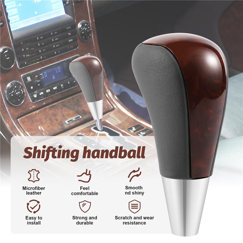 Wood Grain Car Gear Shift Knob for Toyota Corolla Camry/Harrier Fortuner Crown Land Cruiser Lever Shifter Stick