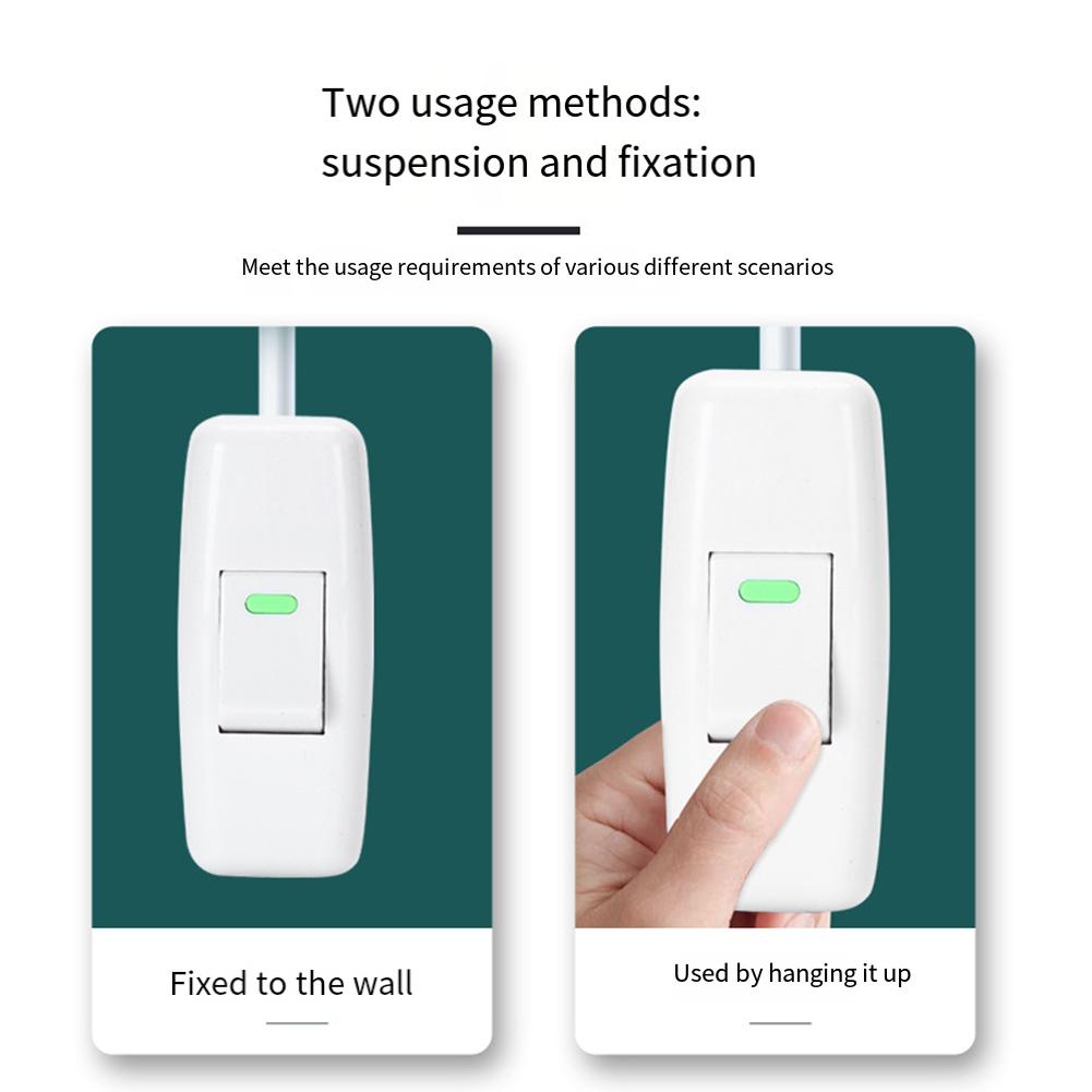 Cable Switch Impulse Switch Home Lighting Upgrade Internal Copper Contacts Robust Plastic Construction For Household Appliances