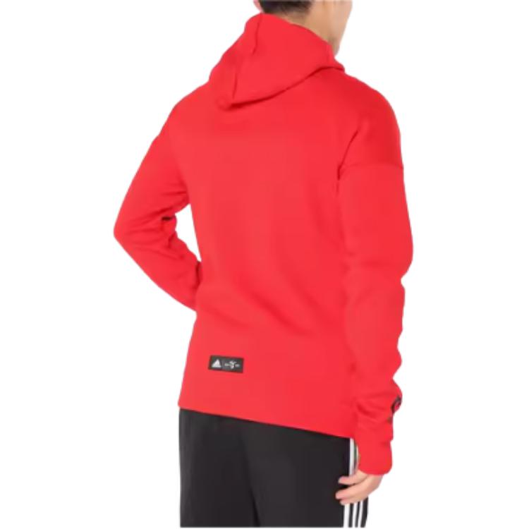 adidas Jackets Men's Red Hooded Moderate Other EA2105