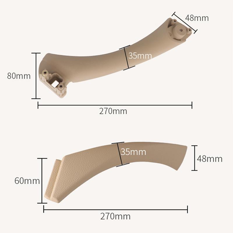 Car Interior Inner Door Handle Panel for BMW E90 E91 3 Series 2004-2012 Sedan Pull Trim Cover Auto Styling