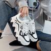 Scarpe da Donna Primavera Nuove Scarpe da Papà Femminili Versione Coreana Sneakers in Pelle con Suola Spessa Scarpe Casual da Studente