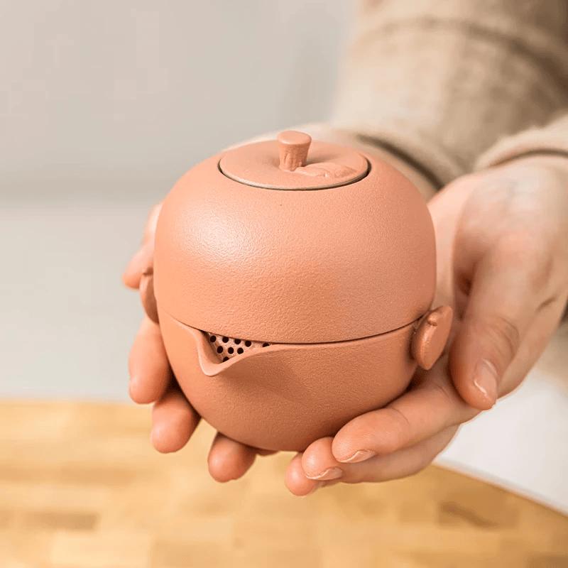 PinJian Portable Ceramic Travel Tea Set