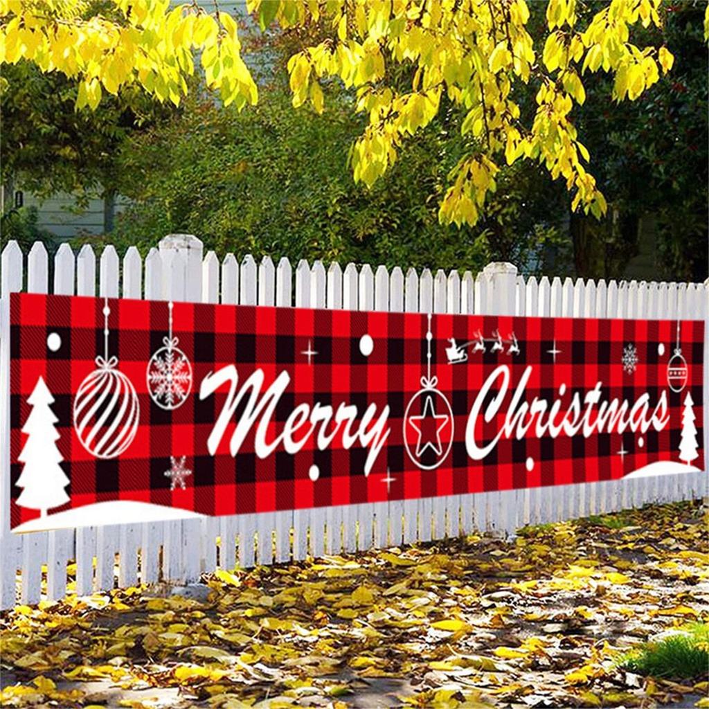 Vliesstoff Weihnachts Buchstaben Banner Dekorative Banner Flagge Festival Dekoration