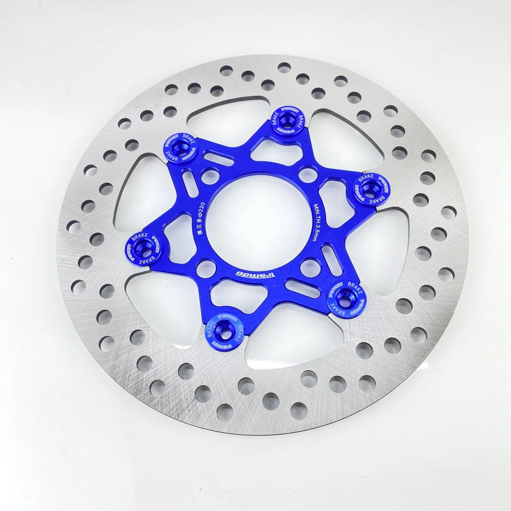 220mm Rotor Motorcycle Brake Disc Front Disc Brake Hole Pitch 55mm Universal 4 holes Aluminum alloy Floating disk