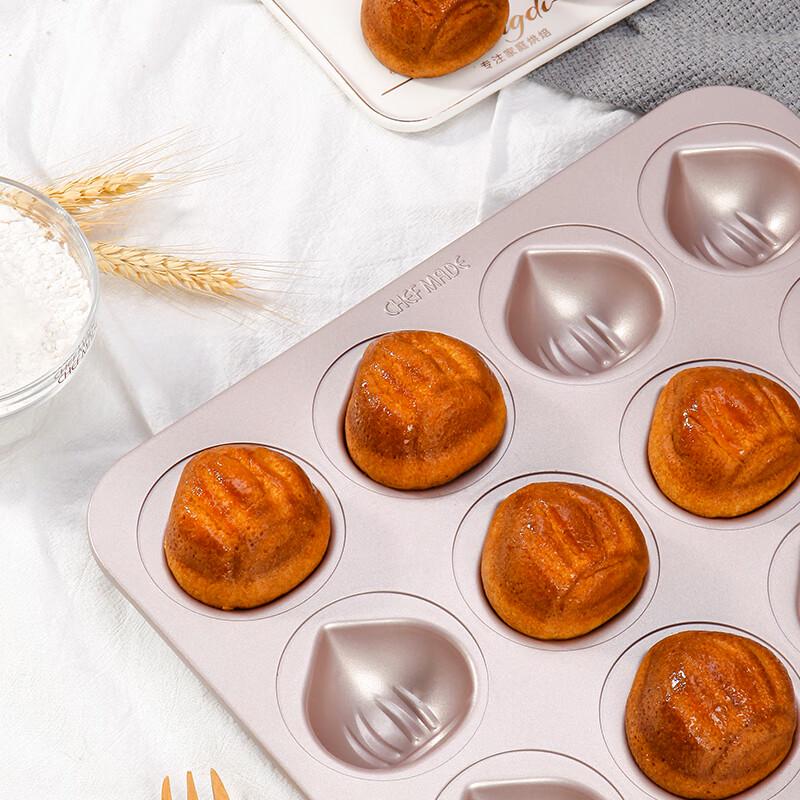 Chefmade 12-Cup Non-Stick Golden Muffin Pan