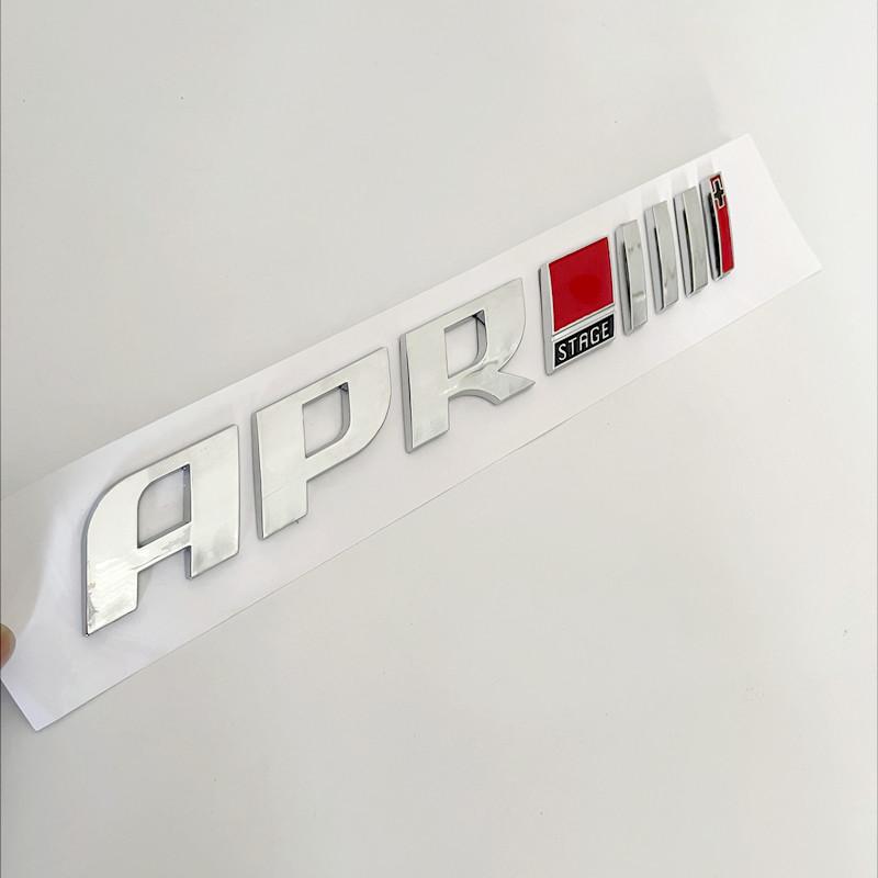3D ABS APR Logo Letters Car Trunk Badge Decal For S9 A4 A5 S4 B8 A3 A7 Golf GTI MK4 6 7 MK6 APR Emblem Sticker Accessories9S