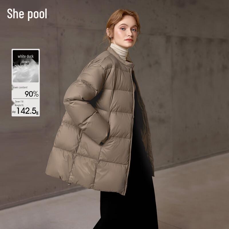 

SheChi Women s 90% Down Loose Fit Puffer Jacket XL