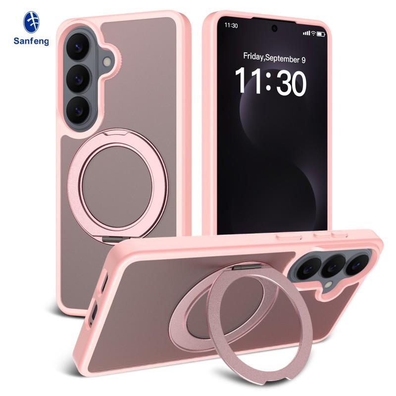 Factory Applicable S26 Series Rotary Bracket Phone Case S25 Magnetic Matte Pc+tpu Drop Resistance Protective Cover