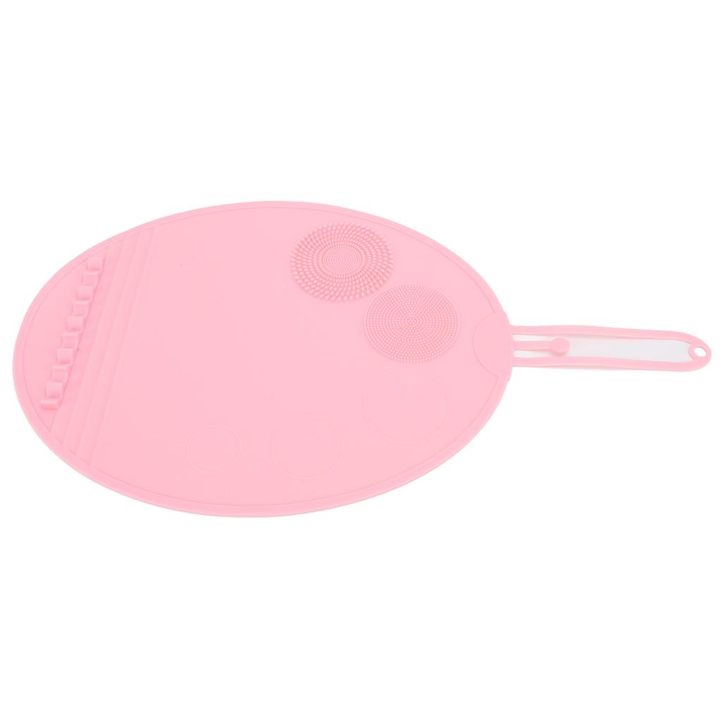 Silicone Makeup Brush Cleaning Mat Multi Textures Large Size Portable Washing Tool Scrubber