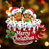 Shatterproof Christmas Cookie Decorations Decorative Acrylic Hanging Pendant For Indoor Outdoor Christmas Tree