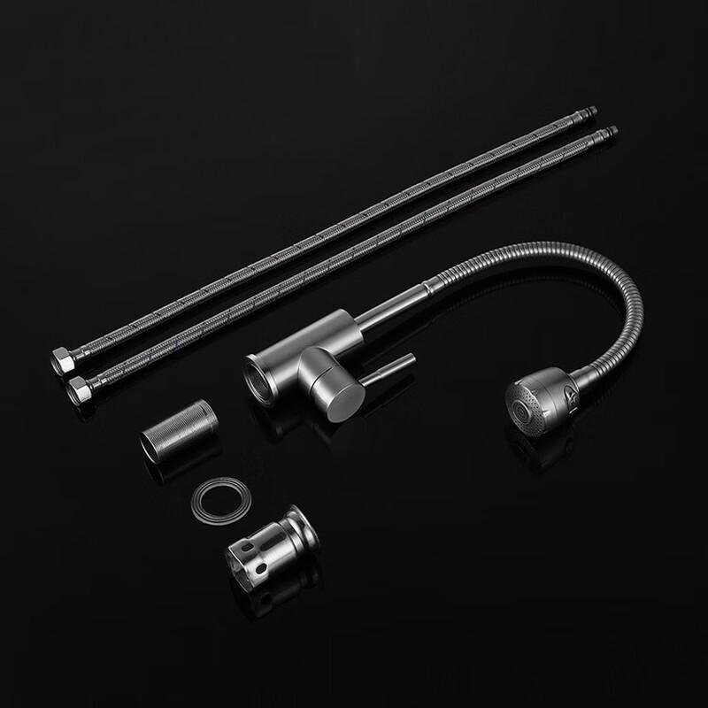 TLXT Stainless Steel Wall-Mounted Kitchen Mixer Faucet