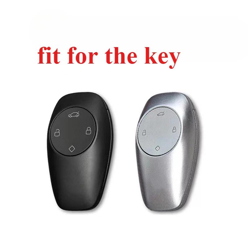 Leather Car Key Cover Keychain Holder Case Protector for Leapmotor T03 S01 C11 4 Buttons Smart Remote Accessories