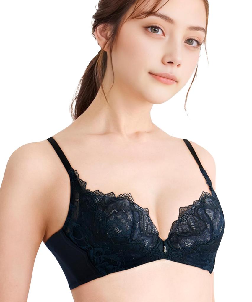Wacoal Hug Body Temperature Shapes To Your Cleavage High Side B70 Bra, Sensing, Body, Enhancement, Design, BXB418, Women's, GB,
