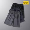 Dibenze Men's Plus Size Loose Casual Knee-Length Sports Shorts