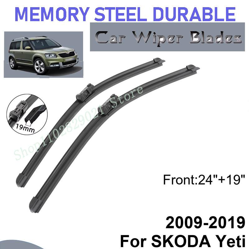 

Для SKODA Yeti 2009-2019 24 + 19 Передние Щетки Стеклоочистителя Лобовое Стекло Стеклоочиститель Окна Аксессуары чёрный