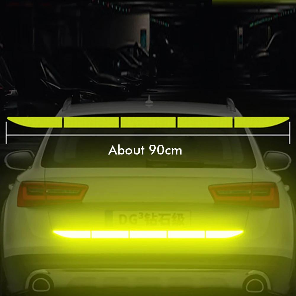 Reflective Car Sticker Warning Safety Tape Anti Collision Warning Reflective Sticker for Automobile Trunk Night Reflective Strip