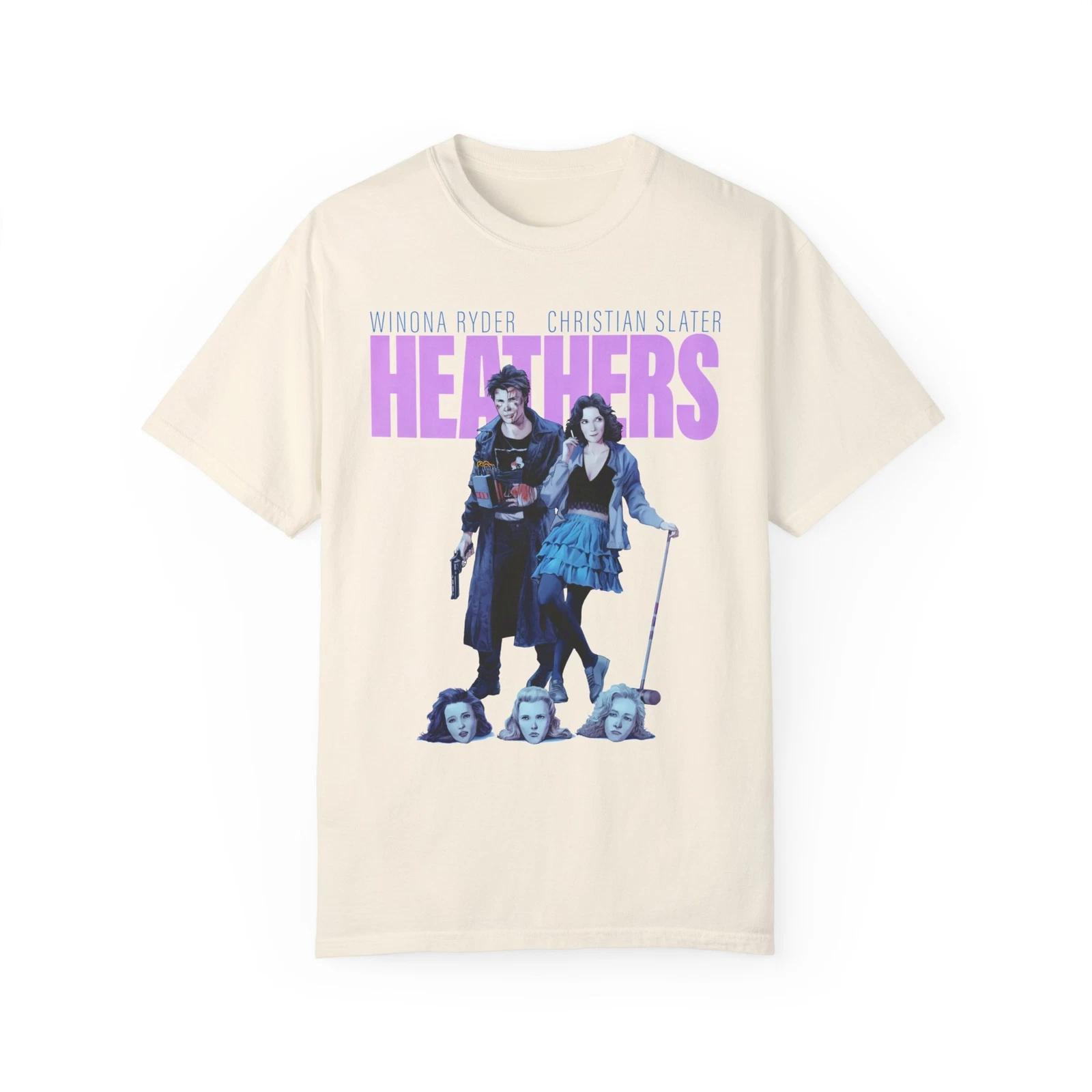 Heathers Tshirt Classic 80s movie Casual comfortable and soft Unisex pure cotton streetwear Tshirt Women clothes S