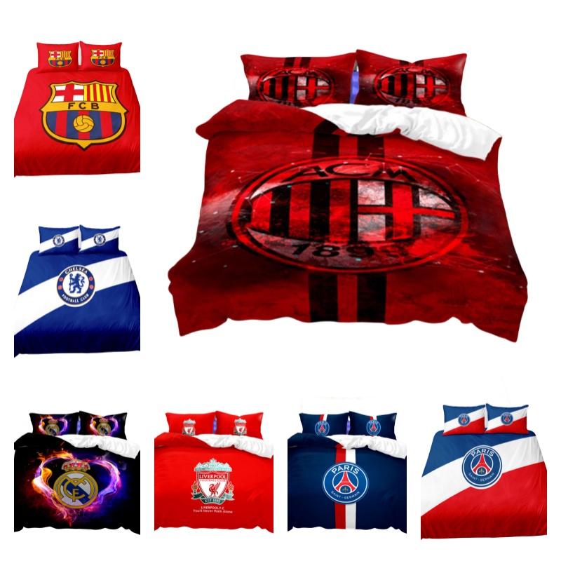 Football Bedding Set Polyester Material Includes Duvet Cover And Pillowcase