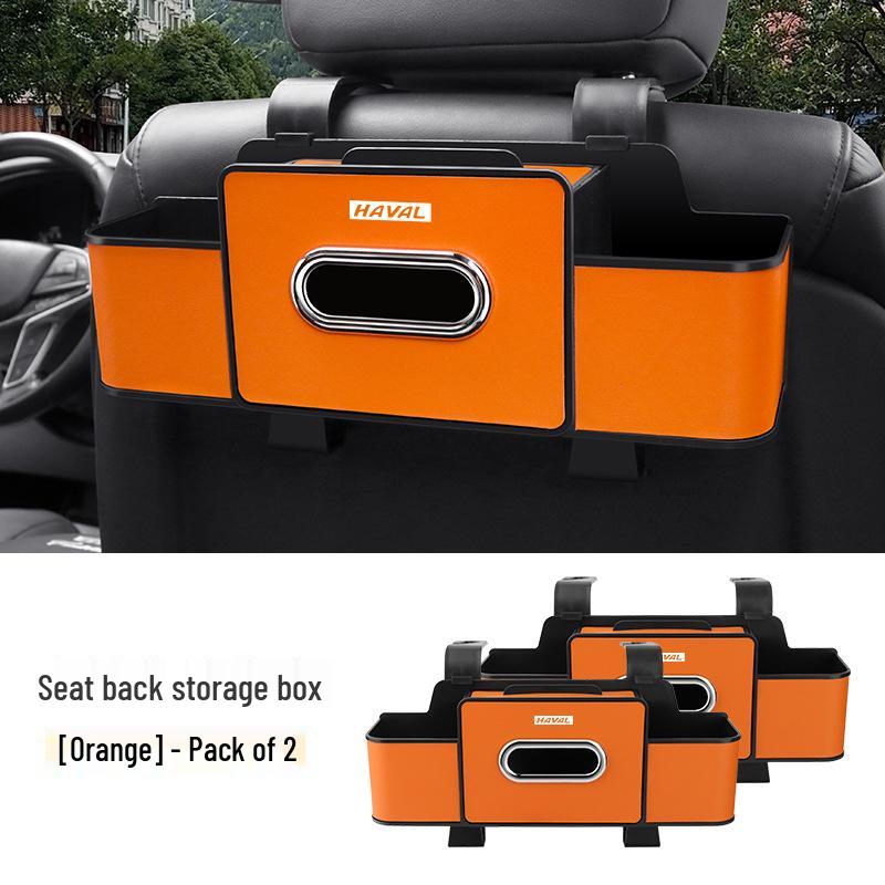 Compatible with Haval Chulian H2, F5, F7x, H1-H9, Big Dog Models: Seat Storage Box, Tissue & Cup Holder.