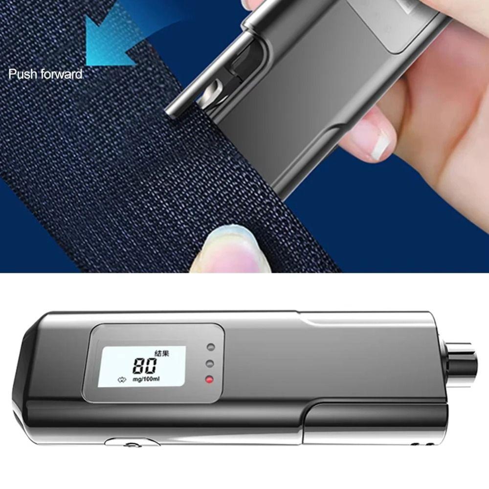 LED Digital Display Breathalyzer Analyzer Non-Touching Portable Blow Breathalyzer  Universal