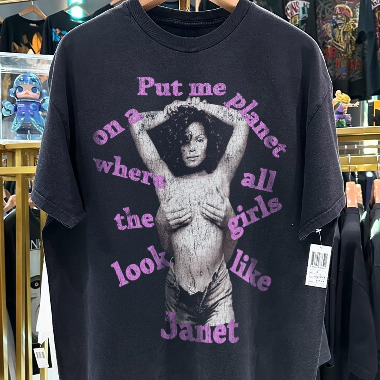 Planet Janet 00 - Rare T-Shirt Black XXL S