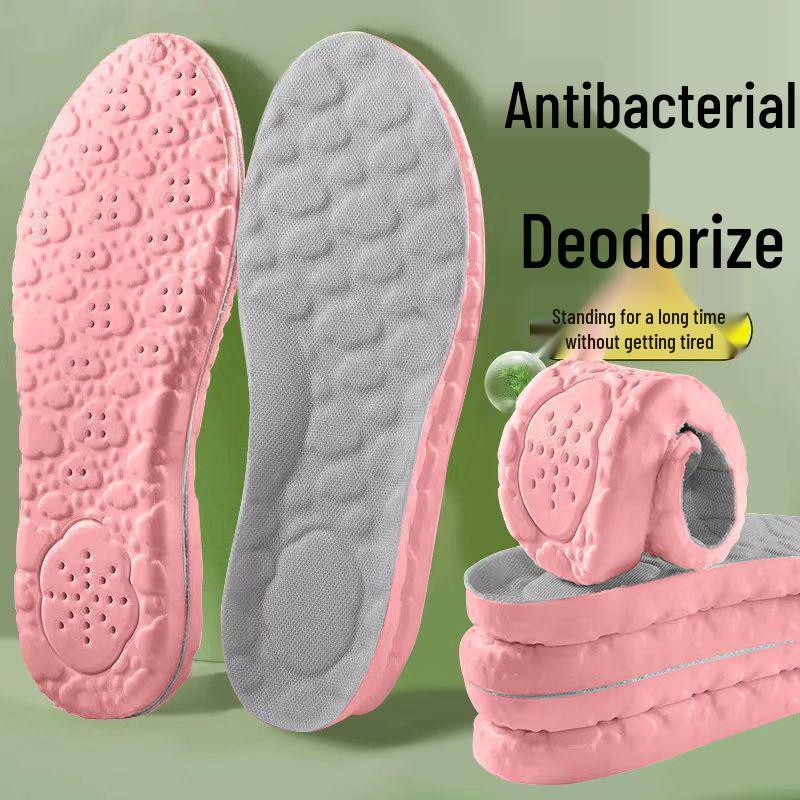 

Сверхмягкие амортизирующие стельки Xin Yang Dao против боли для военных и спорта - Комфорт как на облаке, Влагопоглощение, Дезодорирование. 37-38 (Cuttable) розовый/серый