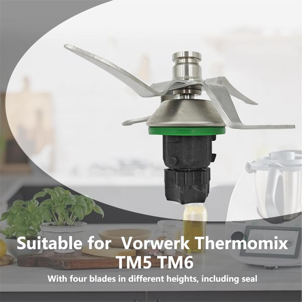 Ersatzklinge für Vorwerk Thermomix TM5 TM6 Küchenmaschine Zubehör Edelstahl Messerkopf Teile