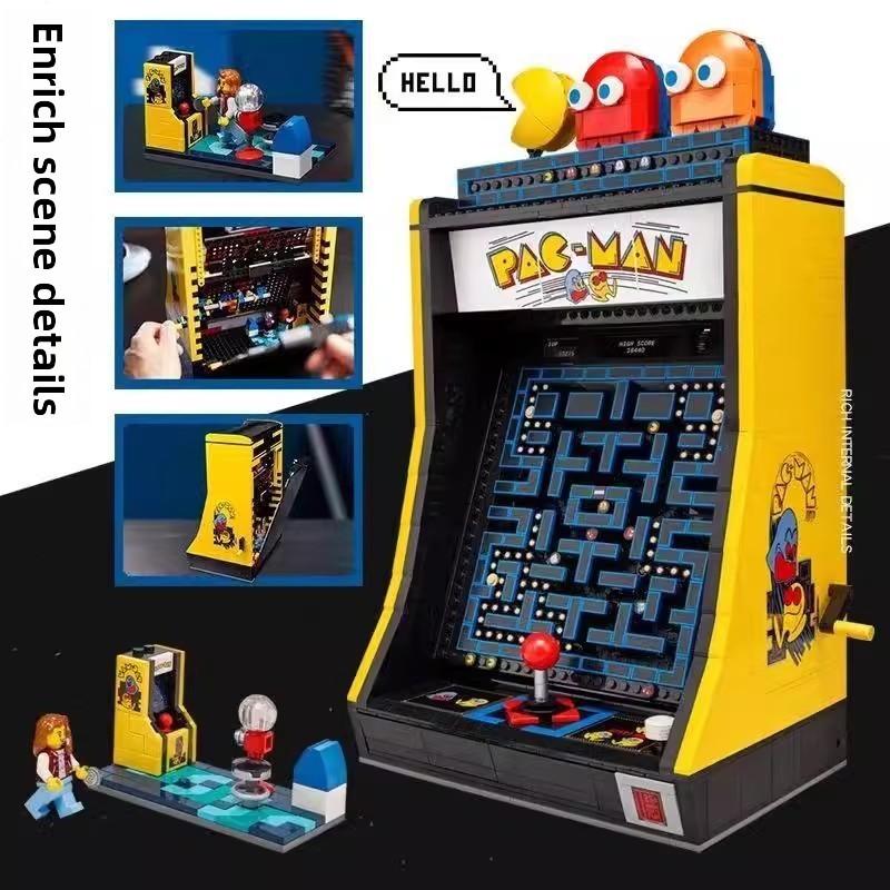 Pac Retro Man Game Console Building Block Kit For Collectors And Diy Enthusiasts