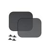 Car Side Window Mesh Sunshade 2Pcs Foldable Auto Sunscreen Curtain Heat Insulation Shade for SUV Sedan
