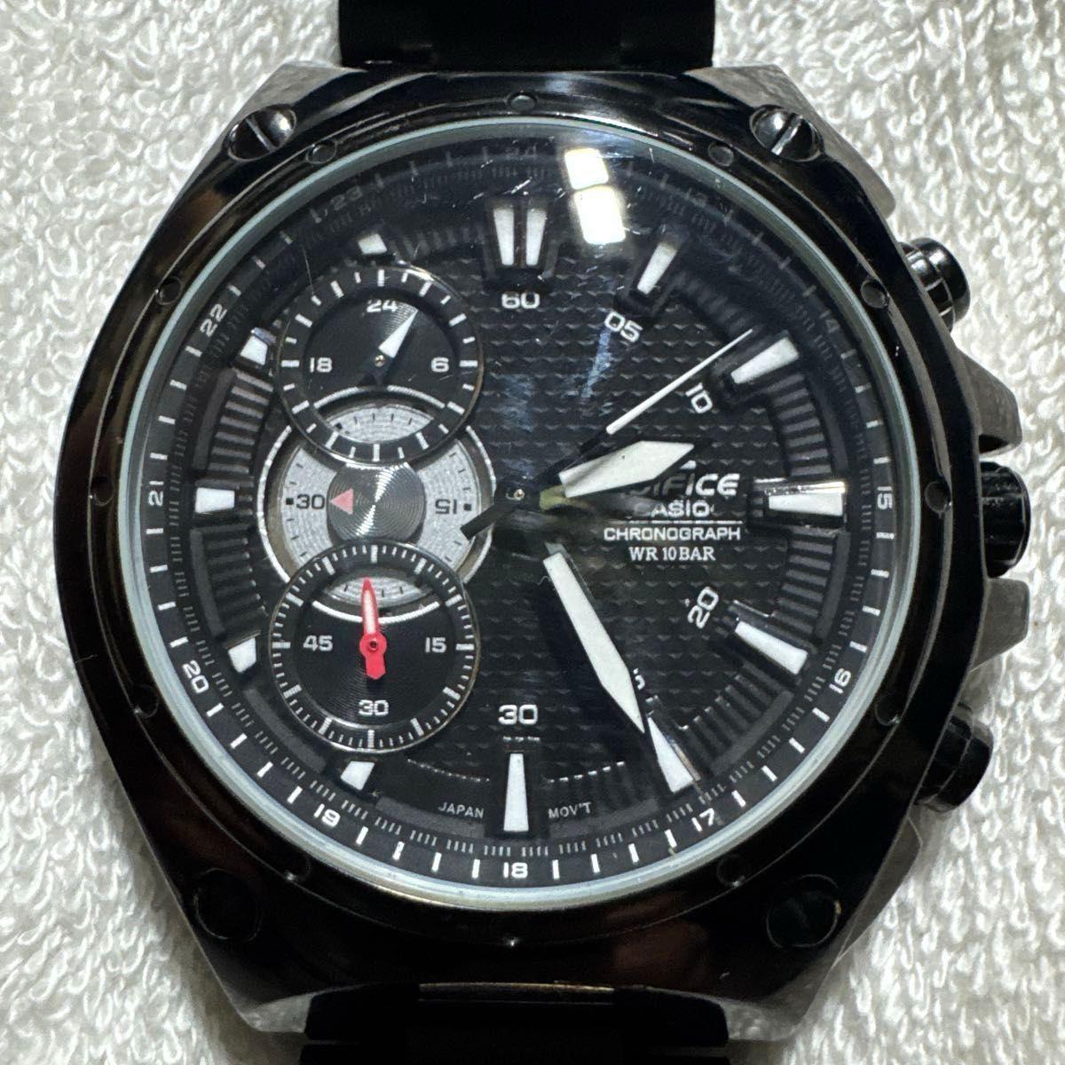 Used CASIO EDIFICE Chronograph Men s Watch Black