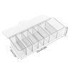 Cable Storage Box with Lid Clear Charger Cord Organizer Desk Organization Case