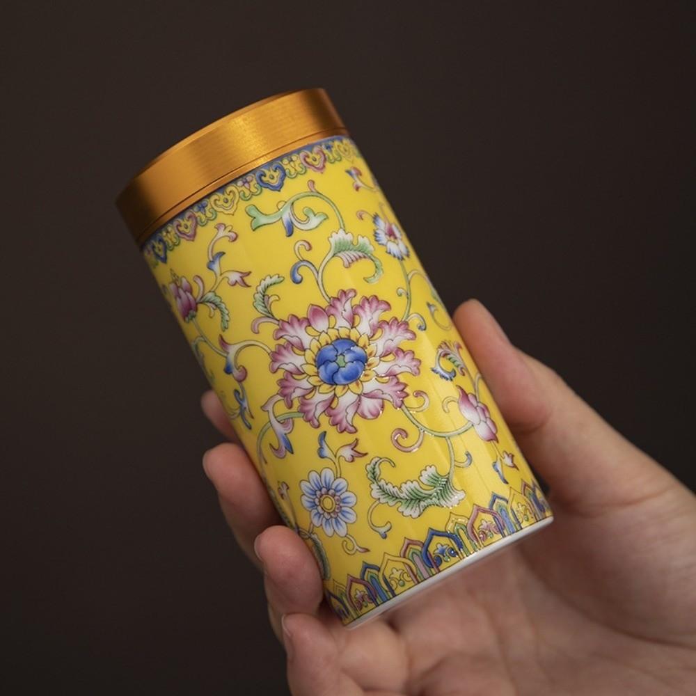 Flower Empty Tea Tin Can Mini Green Tea Canister Sealed Jar Tea Packaging Box  Candy Containers