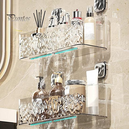 Väggmonterad förvaringsställ med krokar Moderna avloppshål Inga borrmaskiner Starkt bärande Badrum Köksartiklar Diverse Hållare Hylla Organizer