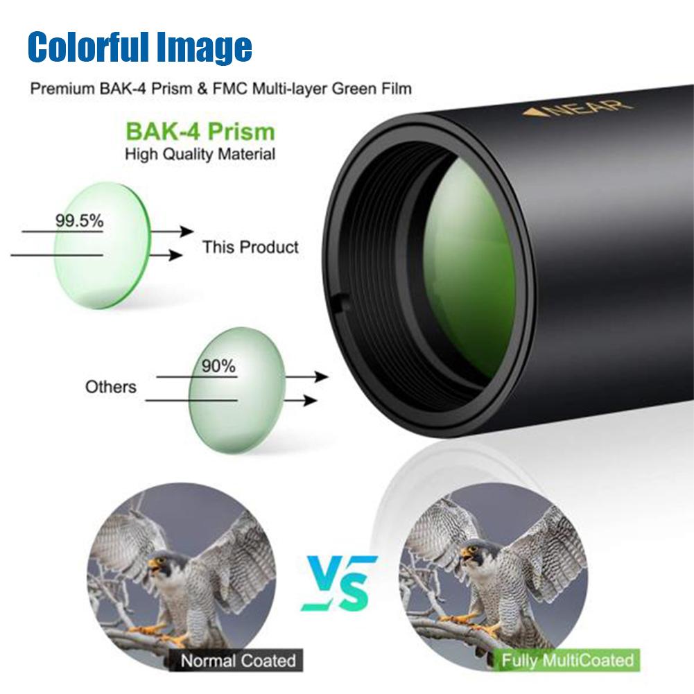 HD přenosný silný monokulární dalekohled s 10-300x zoomem Profesionální dalekohled s dalekohledem Monokulární dalekohled s nízkým nočním viděním