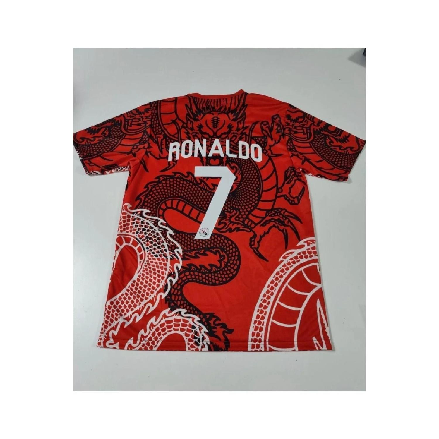 

Джерси Криштиану Роналду специальной концепции нового сезона 2023/24 с мотивом дракона [красный]